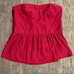 American Eagle strapless satin top